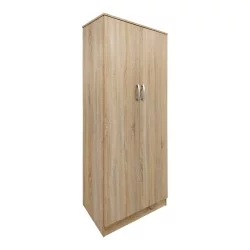 Ντουλάπα δίφυλλη Athos  σε Sonoma απόχρωση 80x42x180εκ