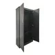 Ντουλάπα δίφυλλη Athos  σε wenge απόχρωση 80x42x180εκ