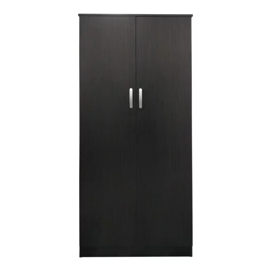 Ντουλάπα δίφυλλη Athos  σε wenge απόχρωση 80x42x180εκ