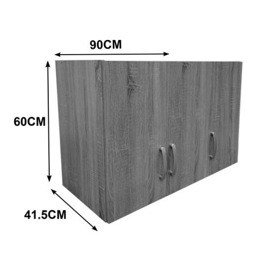 Πατάρι ντουλάπας τρίφυλλο Lego  σε wenge απόχρωση 90x41.5x60εκ