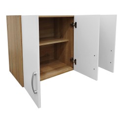 Πατάρι ντουλάπας τρίφυλλο Lego  σε sonoma-λευκή απόχρωση 90x41.5x60εκ