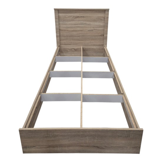 Κρεβάτι Athos  σε sonoma απόχρωση 90x190εκ