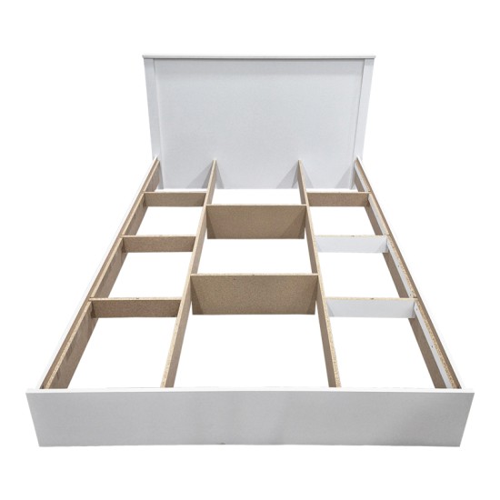 Κρεβάτι Athos  σε λευκή απόχρωση 140x200εκ