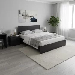 Κρεβάτι Athos  σε wenge απόχρωση 160x200εκ