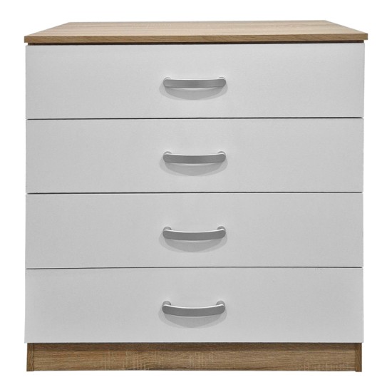 Συρταριέρα Athos  σε sonoma-λευκή απόχρωση 80x40x79εκ