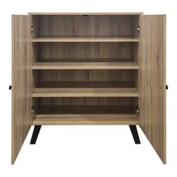 Παπουτσοθήκη-ντουλάπι Cathi  sonoma 80x34x95εκ