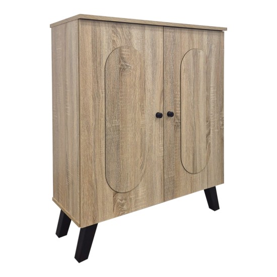 Παπουτσοθήκη-ντουλάπι Cathi  sonoma 80x34x95εκ