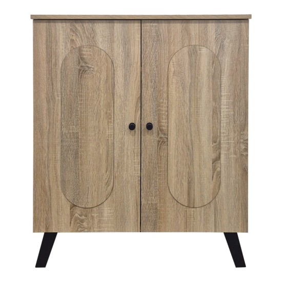 Παπουτσοθήκη-ντουλάπι Cathi  sonoma 80x34x95εκ