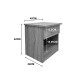 Κομοδίνο Bedy  ανθρακί 40x34x42εκ