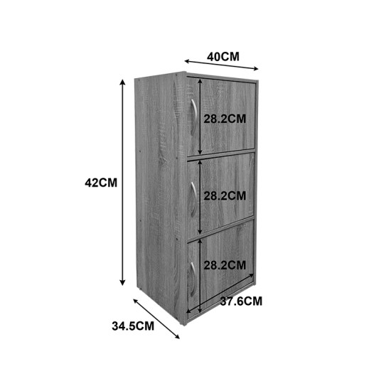 Ντουλάπι-στήλη Soline  λευκό 40x34.5x90.5εκ