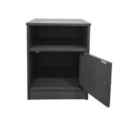 Κομοδίνο Lenea  ανθρακί 40x40x50εκ