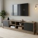 Έπιπλο τηλεόρασης Tivia  sonoma-ανθρακί 180x35x41.5εκ