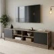 Έπιπλο τηλεόρασης Tivia  sonoma-ανθρακί 180x35x41.5εκ