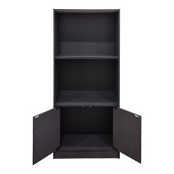 Βιβλιοθήκη Tekaro  ανθρακί 60x30x120εκ