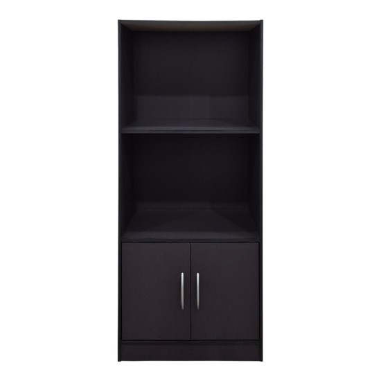 Βιβλιοθήκη Tekaro  ανθρακί 60x30x120εκ