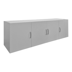 Πατάρι ντουλάπας τετράφυλλο Alvia  λευκό 200x51x60εκ