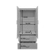 Ντουλάπα δίφυλλη με 2 συρτάρια Alvia  sonoma 80x51.5x180εκ