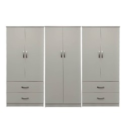 Ντουλάπα εξάφυλλη Lego  λευκή 240x42x180εκ