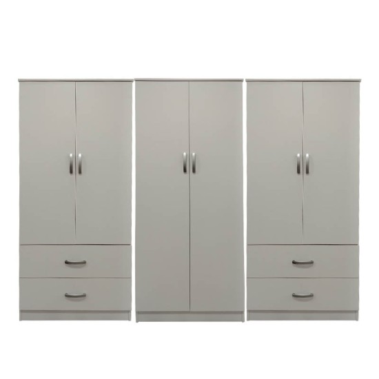 Ντουλάπα εξάφυλλη Lego  λευκή 240x42x180εκ