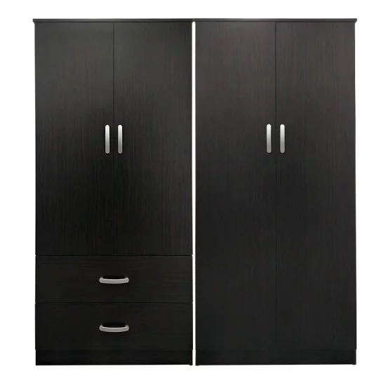 Ντουλάπα τετράφυλλη Athos  wenge 160x42x180εκ