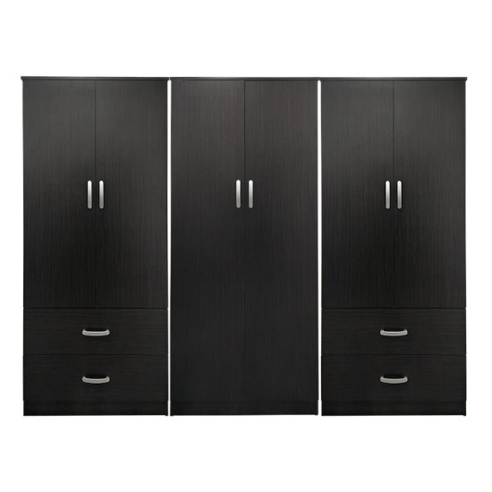 Ντουλάπα τετράφυλλη Lego  wenge 240x42x180εκ