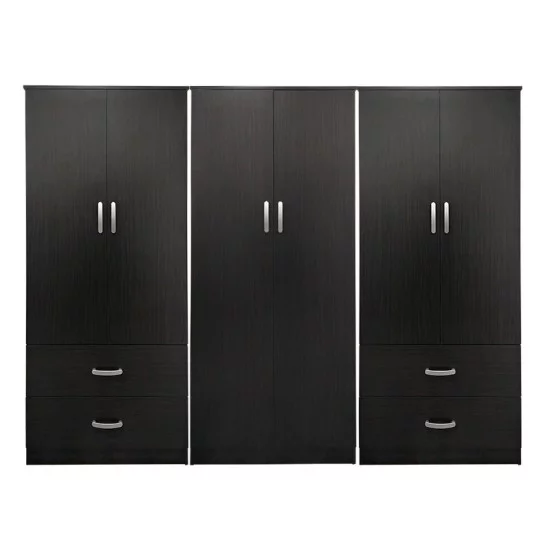 Ντουλάπα εξάφυλλη Athos  wenge 240x42x180εκ