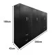 Ντουλάπα εξάφυλλη Athos  wenge 240x42x180εκ