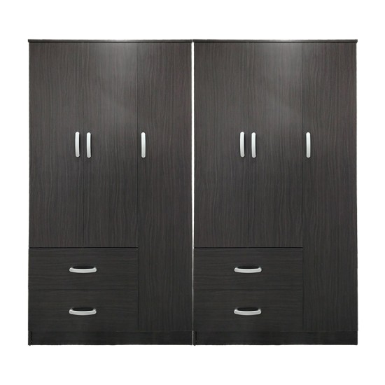 Ντουλάπα εξάφυλλη Lego  wenge 180x42x180εκ