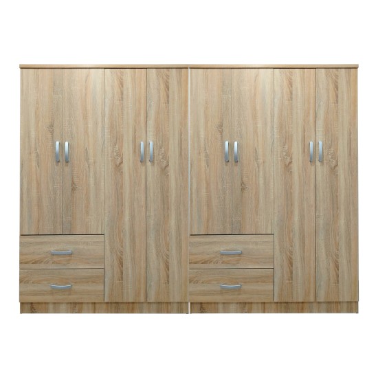 Ντουλάπα οχτάφυλλη Lego  sonoma 241x42x181εκ