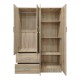 Ντουλάπα εξάφυλλη Athos  Sonoma 200.5x42x180εκ