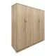 Ντουλάπα τετράφυλλη Athos Ι  sonoma 160x42x180εκ