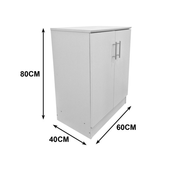 Παπουτσοθήκη-ντουλάπι Souken  6 ζευγών λευκό 60x40x80εκ