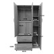 Ντουλάπα πεντάφυλλη Athos I  sonoma-ανθρακί 170x42x180εκ