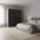 Ντουλάπα τετράφυλλη Athos Ι  sonoma-ανθρακί 160x42x180εκ