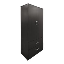Ντουλάπα τετράφυλλη με πατάρι Athos  wenge 160x42x240εκ
