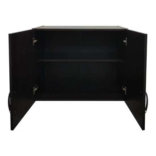 Ντουλάπα εξάφυλλη με πατάρι Athos I  wenge 240x42x240εκ