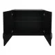 Ντουλάπα εξάφυλλη με πατάρι Athos I  wenge 240x42x240εκ