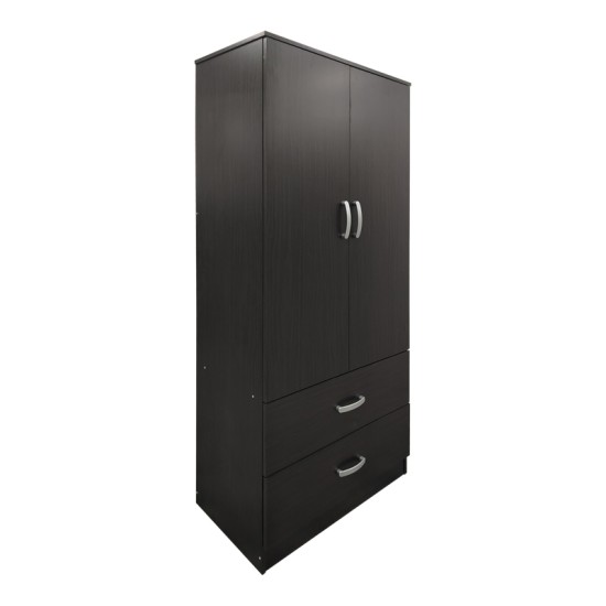 Ντουλάπα πεντάφυλλη με πατάρι Athos  wenge 170x42x240εκ