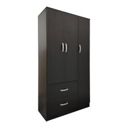 Ντουλάπα πεντάφυλλη με πατάρι Athos I  wenge 170x42x240εκ