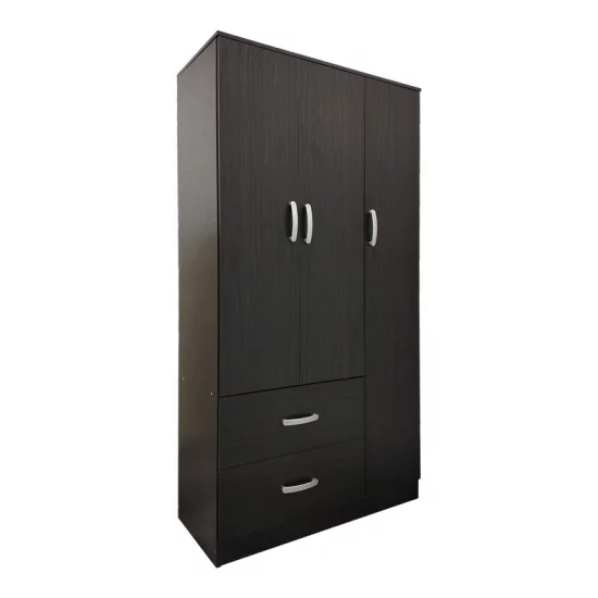Ντουλάπα πεντάφυλλη με πατάρι Athos I  wenge 170x42x240εκ
