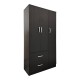 Ντουλάπα πεντάφυλλη με πατάρι Athos I  wenge 170x42x240εκ