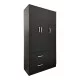 Ντουλάπα πεντάφυλλη με πατάρι Athos I  wenge 170x42x240εκ