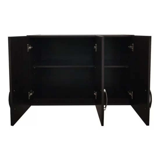 Ντουλάπα πεντάφυλλη με πατάρι Athos I  wenge 170x42x240εκ