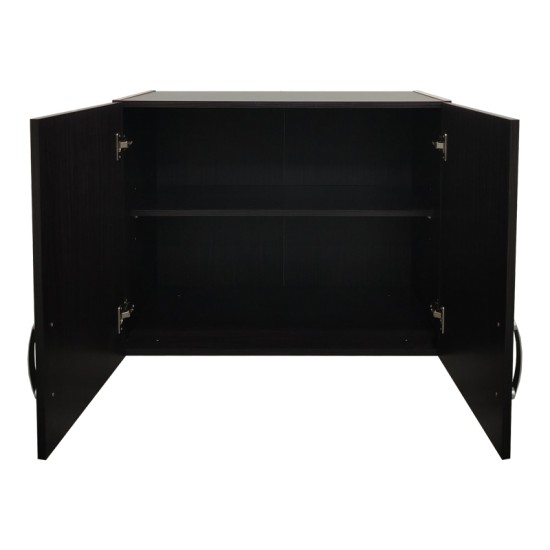 Ντουλάπα εξάφυλλη με πατάρι Athos ΙΙ  wenge 240x42x240εκ