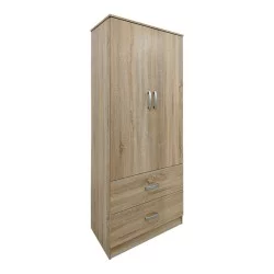 Ντουλάπα εξάφυλλη με πατάρι Athos I  sonoma 240x42x240εκ