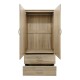 Ντουλάπα εξάφυλλη με πατάρι Athos I  sonoma 240x42x240εκ