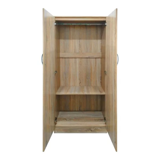 Ντουλάπα εξάφυλλη με πατάρι Athos I  sonoma 240x42x240εκ