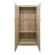 Ντουλάπα εξάφυλλη με πατάρι Athos I  sonoma 240x42x240εκ