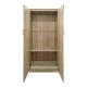 Ντουλάπα εξάφυλλη με πατάρι Athos I  sonoma 240x42x240εκ