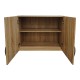 Ντουλάπα εξάφυλλη με πατάρι Athos I  sonoma 240x42x240εκ